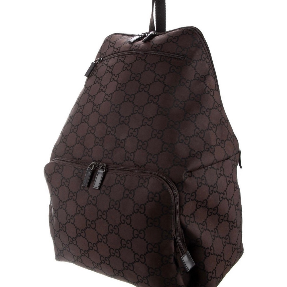 Gucci large backpack brown canvas great condition.